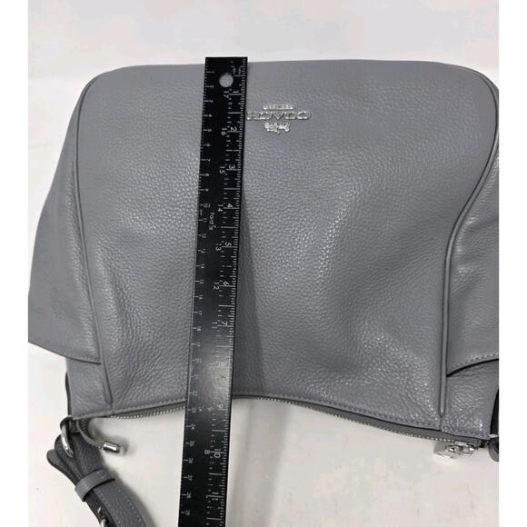 Coach C2853 Rori In Soft Granite Pebbled Leather Shoulder Bag Gray - Picture 7 of 10